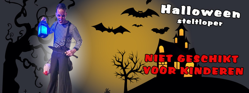 Steltloper voor Halloween (griezel)